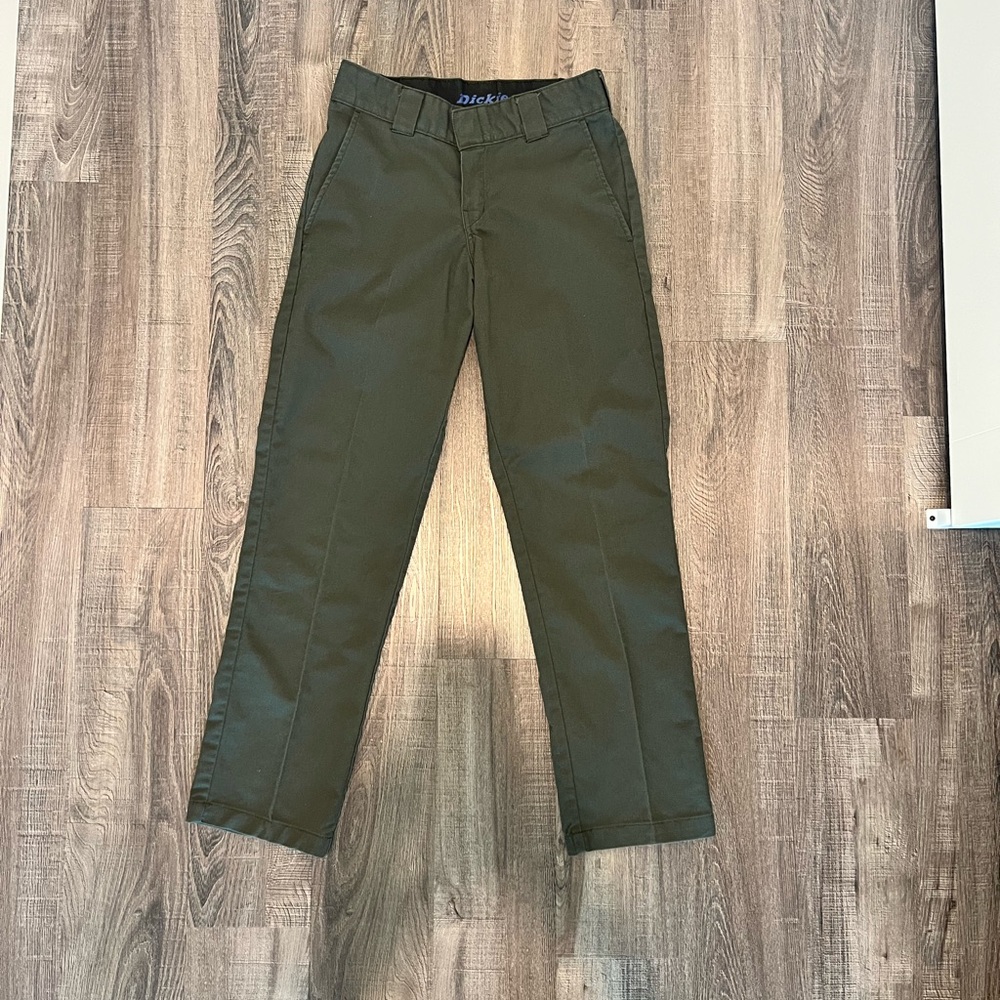 Dickies Men's Dark Green Flex Slim Taper Chinos